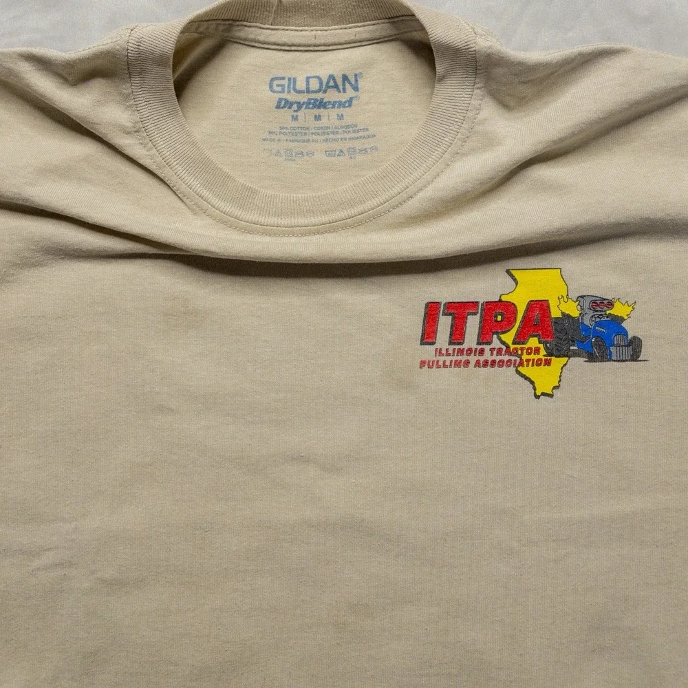 Vintage Y2k ITPA Tractor Pulling Shirt M Race Car Graphic Illinois Event Tee - Picture 4 of 10